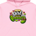 thumbnail image 3 of Inktastic Just a Girl Who Loves Pickles Fun Graphic Youth Hoodie Sweatshirt, 3 of 4