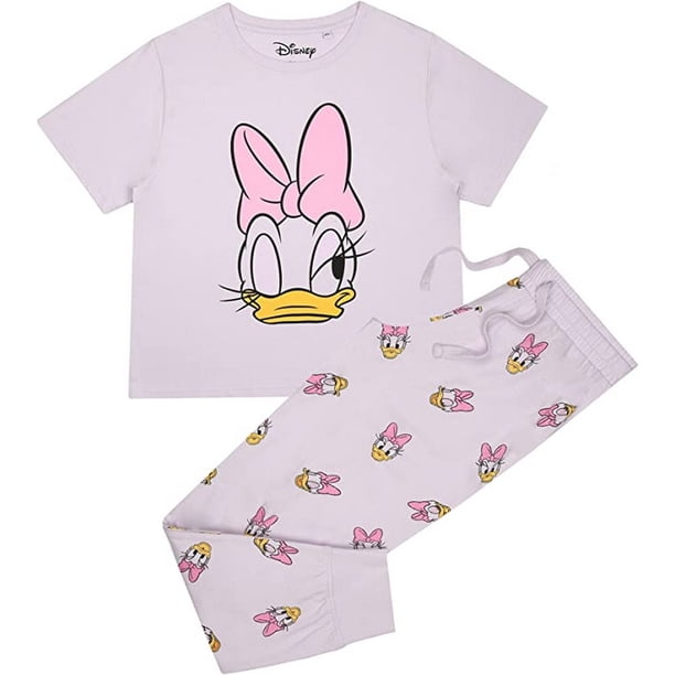 Disney - Juego de Pijama Wakey Wakey de Pata Daisy para Mujer (Rosa Claro)
