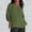 Green, variant on Outfmvch linen shirts for women elbow length tops for women button down shirts for women Ladies' Fashionable Casual Cotton And Linen Sleeve Seven Quarter Sleeve Top T Shirt Green 5XL