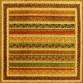 thumbnail image 1 of Ahgly Company Indoor Square Abstract Yellow Contemporary Area Rugs, 8' Square, 1 of 4