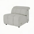 thumbnail image 2 of Modern 4-Seat Wall-Hugger Reclining Leather Sofa for Living Room, with USB Port, 2 of 11