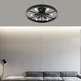 thumbnail image 5 of Rustic Industrial Wrought Iron Wheel Farmhouse Ceiling Lamp 6-Light Chandelier, 5 of 15