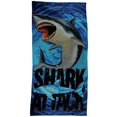 thumbnail image 2 of Beach Towel Oversize Bath Beach Pool Towels Cotton Velour Size 30x60, Shark Attack, Size: One Size, 2 of 2