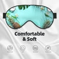 thumbnail image 3 of Naloa Tropical Pineapple Print Sleep Mask for Sleeper, Light Blocking Sleeping Eye Mask for Women Men, Eye Shade with Adjustable Strap for Travel, Nap,Meditation, 3 of 7