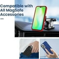 thumbnail image 4 of Nalacover Magnetic Case for iPhone 12 Pro, Slim Eye Design Lens Protection Soft Silicone Shockproof Cover Compatible with MagSafe Wireless Charging Car Mount Case for iPhone 12 Pro,Black, 4 of 7