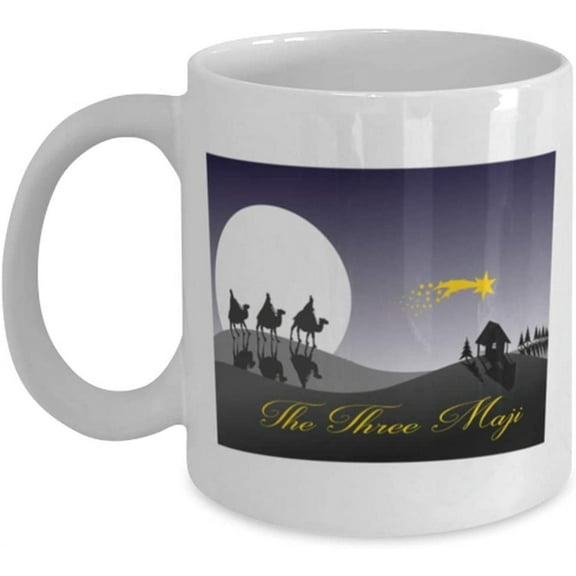 Christmas Holiday Coffee Mug The Three Maji Baby Jesus Classic Cup