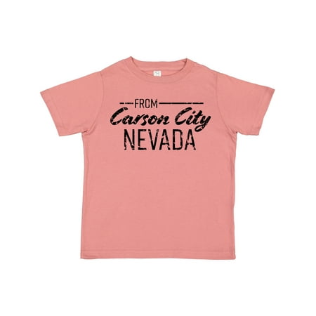 

Inktastic From Carson City Nevada in Black Distressed Text Gift Toddler Boy or Toddler Girl T-Shirt