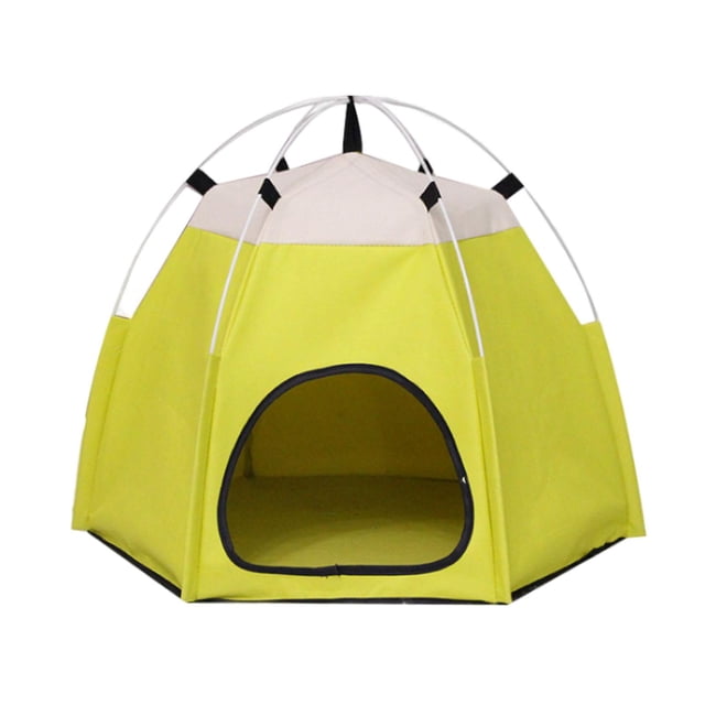 Casa para gatos Yinane tienda para mascotas Nido desmontable Amarillo