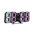thumbnail image 1 of Reloj digital LED 3D Reloj de mesa electrónico Reloj despertador Irfora Pantalla rosa, 1 of 7