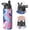 Black-2, variant on 18oz Insulated Water Bottle with Straw & Cleaning Brush, Wide Mouth Stainless Steel Flask, Liquid & Marble Print