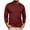 Wine, variant on Inleife Mens Shirts under $10.00 Man Fashion High Elasticity Leisure Time Solid Color Crew Neck Easy Long Sleeved Shirt