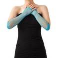 thumbnail image 3 of Dalrosia Lone Fishnet Gloves Fingerless For Women Fish Net Arm Sleeve Mesh Emo Goth Punk 80s Scene Accessories, 3 of 4