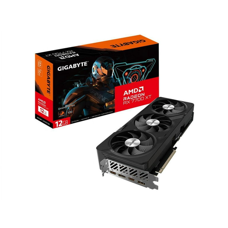 GIGABYTE Radeon RX 7700 XT 12G GPU, WINDFORCE 3x Fans, 192-bit