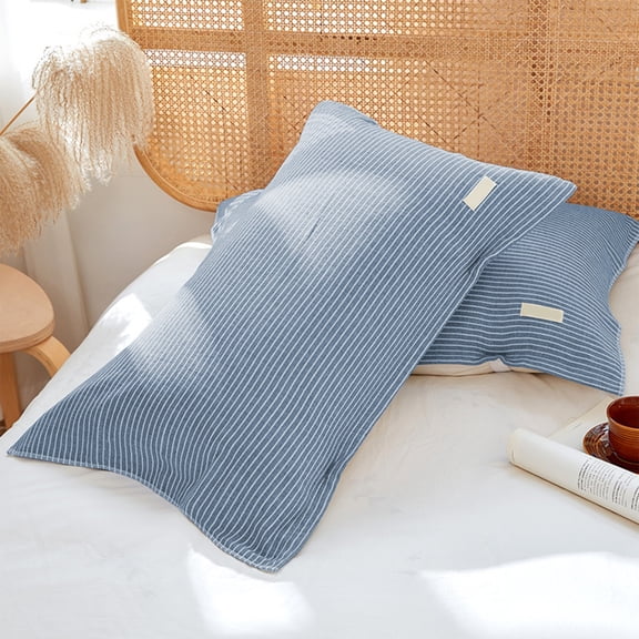ShengapQ Oil Proof Pillow Cover with Straps, Non-Slip Cotton Pillowcase, Soft and Breathable Fabric, Easy Care, Ideal for Cozy Sleep Experience, Perfect for Bedroom Décor, Pillow Protector