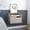 Gray, variant on Single Drawer for Storage | Multipurpose Use in Bedroom or Living Area | Dual-Tiered Surfaces for Decor