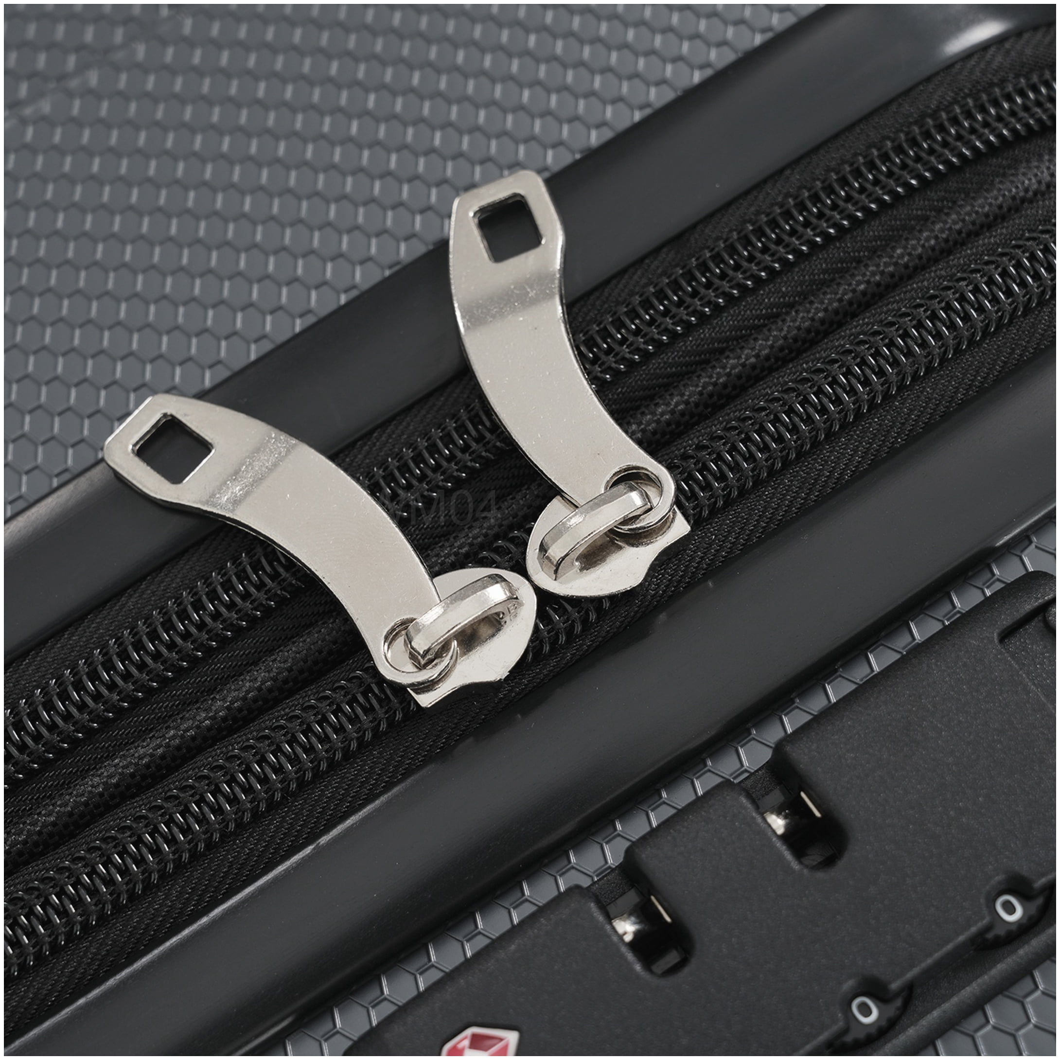 MANGIJOY TSA Lock Hardshell Suitcase 24 Inch, Lightweight Expandable ABS Checked Luggage with 360° Spinner Wheels, Gray