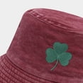 thumbnail image 5 of MEICHEN St. Patrick's Day Bucket Hat for Women and Men Fashion Shamrock Embroidered Cotton Fishing Cap Unisex Sun Hats, 5 of 5