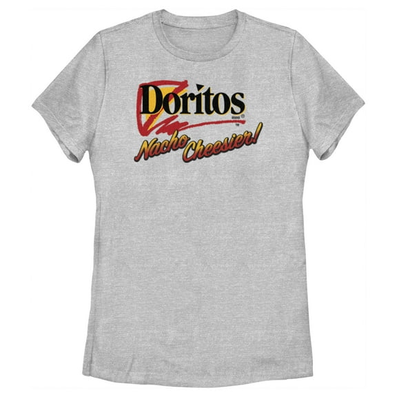 Women's Doritos Nacho Cheesier Retro Logo Graphic Tee Athletic Heather Small