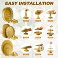 thumbnail image 3 of Gold Cake Stand Metal Dessert Table Display Set Tiered Cupcake Holder Fruit Candy Donut Plate Serving Tower Tray Platter (Gold), 3 of 7