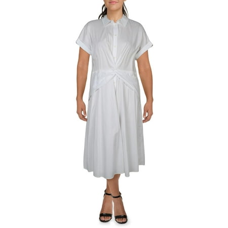 Lauren Ralph Lauren Womens Daytime Midi Shirtdress