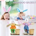thumbnail image 6 of Sruoe Small Wicker Easter Basket, Mini Bunny Basket for Organizing Storage Bins Easter Egg Hunt Prizes, Cute Woven Gift Baskets for Easter Halloween Christmas Valentine's Day Wedding, 6 of 6