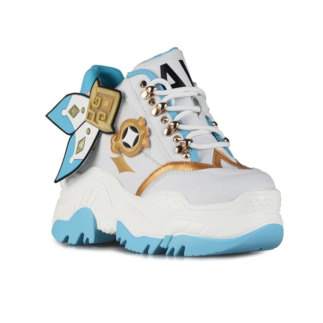 Tenis Sneakers Con Plataforma Casual para Mujer Anthony Wang Traveler White