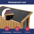 thumbnail image 4 of Armario de almacenamiento exterior con techo impermeable de madera y metal, 4 of 9