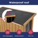 thumbnail image 4 of Armario de almacenamiento exterior con techo impermeable de madera y metal, 4 of 9