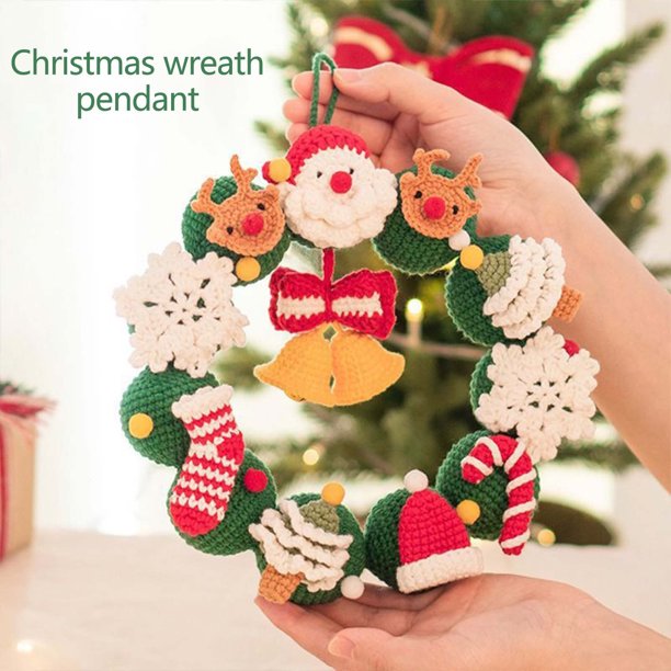 Boovnll Christmas Decor, Christmas DIY Gift Yarn Weaving Christmas