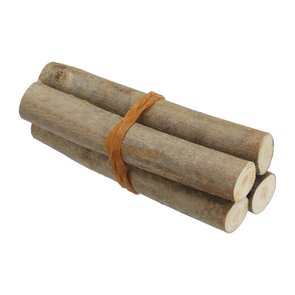 Uxcell 4 Pcs / 10cm Wood Log Sticks, 0.6-1.2inch inch in Diameter Natural Wood Craft Sticks, Dried Wood Sticks Decorative Wood Branch Sticks for DIY Crafts Accessory Photo Props, Brown