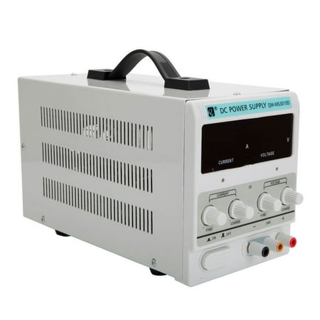 - Zimtown 110V AC 30V 10A DC Power Supply Precision Variable Digital Adjustable with Clip Cable