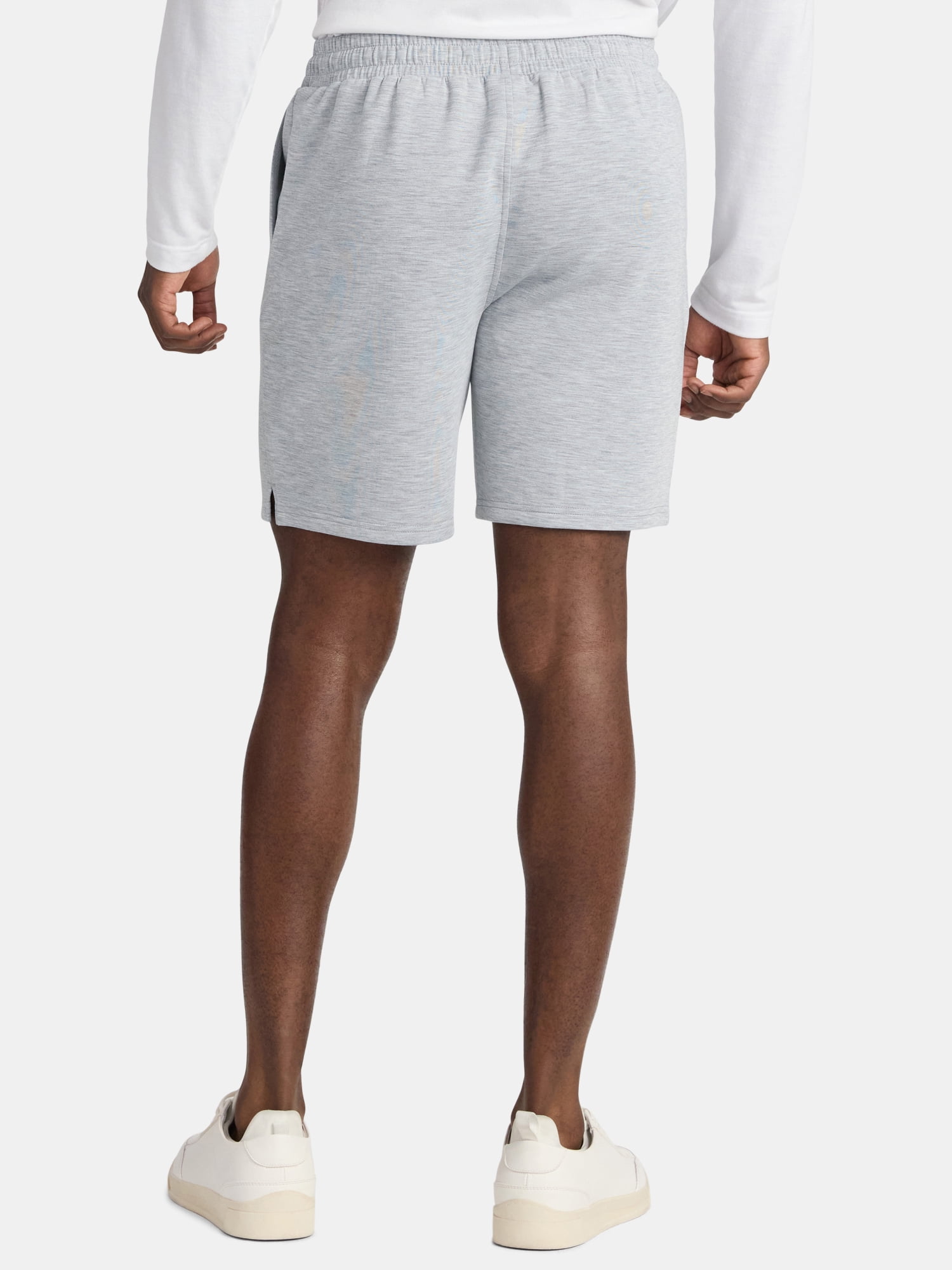 Athletic Works Men's and Big Men's Fusion Double Knit Shorts 8" Inseam, Sizes S-5XL