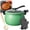 Green, variant on Multifunctional Large Capacity Non-Stick Pressure Cooker 8 Large Micro Pressure Cooker Fast Heating Cooking Pot With Glass Lid For Soups Stews & Meal Prep