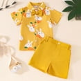 thumbnail image 2 of Baby Boys Summer Clothes My First Easter Outfit Set 2 Piece Bow Tie Short Sleeve Shirt Top and Solid Color Shorts Set, 2 of 6