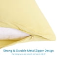 thumbnail image 4 of Unique Bargains 2-Piece Soft Microfiber Pillowcases, Travel, Light Tan, 4 of 8