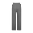 thumbnail image 6 of Girls High Waist Sweatpants Drawstring Elastic Waist Wide Leg Sweat Pants Kids Baggy Causal Joggers Trousers with Pocket 4-15Y, 6 of 6