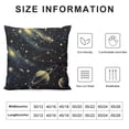 thumbnail image 5 of BANET Throw Pillow Cover Black Field Warm for Home Office Sofa Chair Bedroom 22x22in, 5 of 5