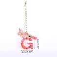 thumbnail image 2 of Unique Bargains 1 Pc Heart Sequin Letter G Butterfly Tassel Pendant Water Cup Pendant Pink Metal Resin, 2 of 5