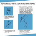 thumbnail image 4 of Eye drop aid - Eye drop bottle guide - Eye drop guide - Liquid dispensing guide - Eye drop support - Aid - Reusable - Anti-shake function - 8*5.4*3.2 cm - Fits most standard eye drop bottles - Blue, 4 of 6
