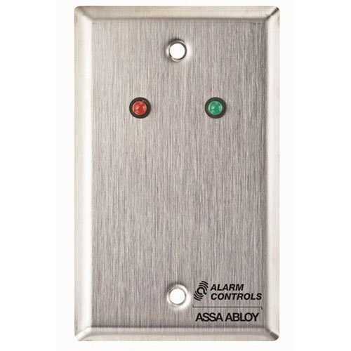 ALARM CONTROLS CORPORATION RP-9 RP9 SINGLE GANG REMOTE STATION RED AND GREEN LED RP-9 RP9 SINGLE GANG REMOTE STATION RED AND GREEN LED