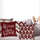 thumbnail image 1 of Fundas De Almohada 45 * 45 Cm Juego De 4 Fundas De Almohada Decorativas En Negro Y Rojo Funda De Almohada Rojo Vino, Rojo, 1 of 1