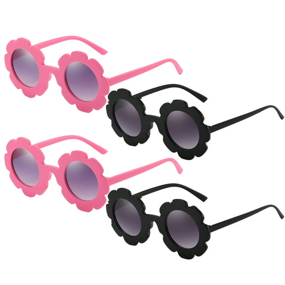 GJX 4Pcs Toddler Sunglasses Age 2-4,Trendy and Durable Frame Toddler Sunglasses,Adds A Modern Touch to Your Look Toddler Sunglasses Age 1-2,Multicolor