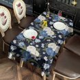 thumbnail image 2 of Pioneer Flower Floral Print Pattern Rectangle Tablecloth 60"x120", Waterproof Polyester Table Cloth, Wipeable Spillproof for Dining Camping Indoor Outdoor, 2 of 6