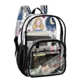 thumbnail image 5 of Iauyy Clear Backpack Heavy Duty PVC Transparent Backpack for College Workplace, Blue Dress, 5 of 8
