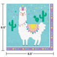 thumbnail image 2 of Llama Party Lunch Napkins - 1 pack of 16 - Party Supplies, 2 of 2