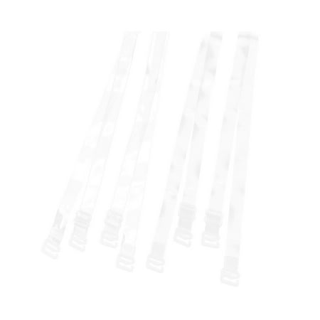 Clear Bra Straps Soft Transparent Fashion Secrets Bra Strapless Replacement Invisible Shoulder Straps Clear-2 Pairs