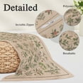 thumbnail image 2 of Vintage Botanical Pillow Covers, Linen Long Throw Pillow Case, Country Herbs Leaves Plants Flowers Brown Holiday Pillow Protector Decorative Cushion Cover for Living Room/Bedroom 12" x 20", 2 of 8