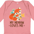 thumbnail image 4 of Inktastic Memaw Loves Me Fox Grandchild Boys or Girls Long Sleeve Baby Bodysuit, 4 of 5