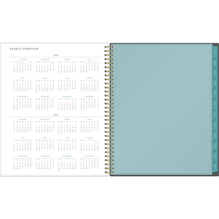 Blue Sky 2024 Weekly & Monthly Planner by Kelly Ventura, 8.5