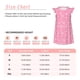 thumbnail image 3 of Fotbe Snowflake pink backgrounds Vestido de Dormir para Niñas de 3 a 10 Años, Mangas Cortas, Estilo Princesa, Pijama Camisón con Mangas Voladas-Large, 3 of 6